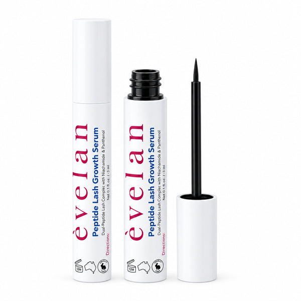 Peptide Lash Growth Serum with Myristoyl Peptides 3ml by èvelan skincare
